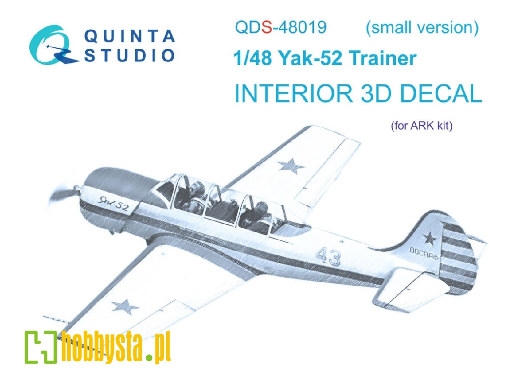 Yakovlev Yak-52 - 3d-printed & Coloured Interior Small Version (For Ark Kits) - zdjęcie 1