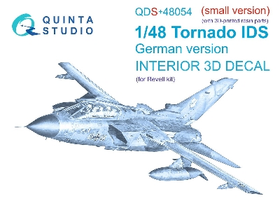 Panavia Tornado Ids German Version - 3d-printed & Coloured Interior With 3d-printed Resin Parts (Small Version / For Revell Kits