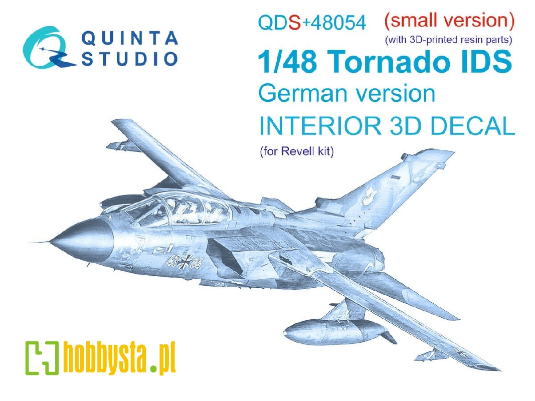 Panavia Tornado Ids German Version - 3d-printed & Coloured Interior With 3d-printed Resin Parts (Small Version / For Revell Kits Panavia Tornado Ids German Version - 3d-printed & Coloured Interior With 3d-printed Resin Parts (Small Version / For Revell Kits