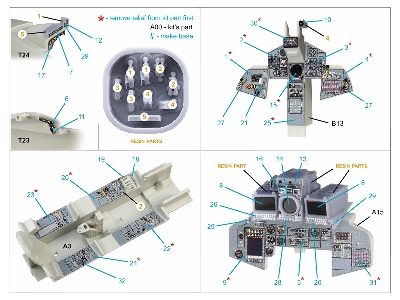 Panavia Tornado Ids German Version - 3d-printed & Coloured Interior With 3d-printed Resin Parts (Small Version / For Revell Kits