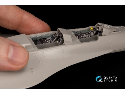 Mitsubishi F-2 B - 3d-printed & Coloured Interior Small Version (For Hasegawa Kits) - zdjęcie 3