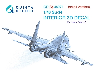 Sukhoi Su-34 - 3d-printed & Coloured Interior Small Version (For Hobby Boss Kits) - zdjęcie 2