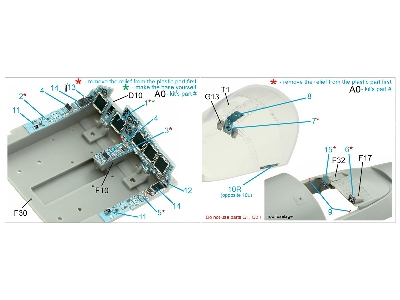 Sukhoi Su-34 - 3d-printed & Coloured Interior Small Version (For Hobby Boss Kits) - zdjęcie 3