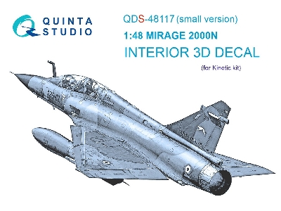 Dassault Mirage 2000 N - 3d-printed & Coloured Interior Small Version (For Kinetic Kits) - zdjęcie 2