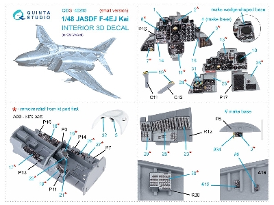 Mcdonnell Douglas F-4 Ej Kai - 3d-printed & Coloured Interior Small Version (For Zoukei Mura Kits) - zdjęcie 3