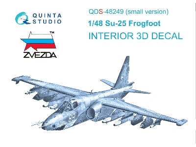 Sukhoi Su-25 - 3d-printed & Coloured Interior Small Version (For Zvezda Kits) - zdjęcie 2