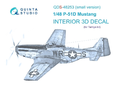 North Amercian P-51 D Mustang - 3d-printed & Coloured Interior Small Version (For Tamiya Kits) - zdjęcie 2