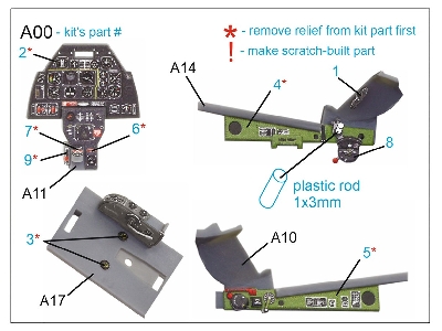 North Amercian P-51 D Mustang - 3d-printed & Coloured Interior Small Version (For Tamiya Kits) - zdjęcie 8