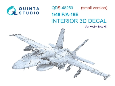 Boeing F/A-18 E Super Hornet - 3d-printed & Coloured Interior Small Version (For Hobby Boss Kits) - zdjęcie 2