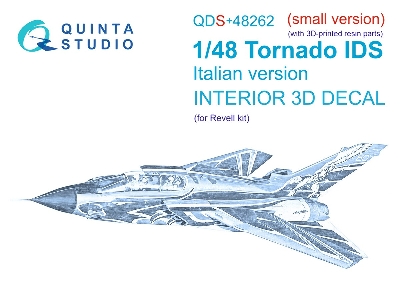 Panavia Tornado Ids Italian Version - 3d-printed & Coloured Interior With 3d-printed Resin Parts (Small Version / For Revell Kit