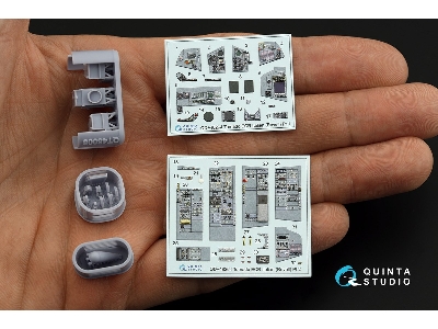 Panavia Tornado Ecr Italian Version - 3d-printed & Coloured Interior With 3d-printed Resin Parts (Small Version / For Revell Kit