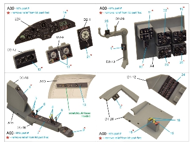 Heinkel He 111 H-3 / H-6 - 3d-printed & Coloured Interior Small Version (For Icm Kits) - zdjęcie 2