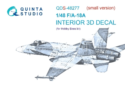 Mcdonnell Douglas F/A-18 A Hornet - 3d-printed & Coloured Interior Small Version (For Hobby Boss Kits) - zdjęcie 2