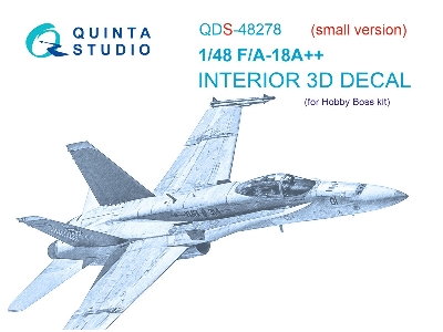Mcdonnell Douglas F/A-18 A++ Hornet - 3d-printed & Coloured Interior Small Version (For Hobby Boss Kits) - zdjęcie 2