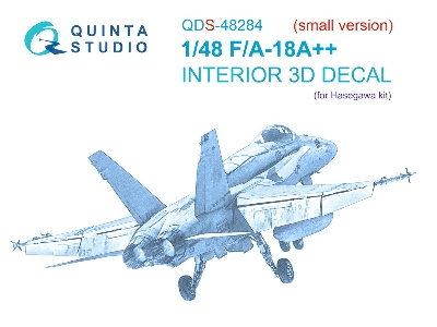 Mcdonnell Douglas F/A-18 A++ Hornet - 3d-printed & Coloured Interior Small Version (For Hasegawa Kits) - zdjęcie 2
