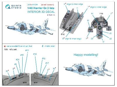 Harrier Gr.3 Late - 3d-printed & Coloured Interior Small Version (For Kinetic Kits) - zdjęcie 3