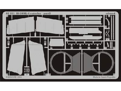  Bf 109K exterior 1/32 - Hasegawa - blaszki - zdjęcie 3