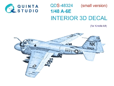 Grumman A-6 E - 3d-printed & Coloured Interior Small Version (For Kinetic Kits) - zdjęcie 2