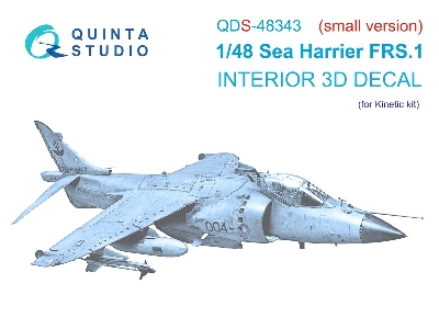 Sea Harrier Frs.1 - 3d-printed & Coloured Interior Small Version (For Kinetic Kits) - zdjęcie 2