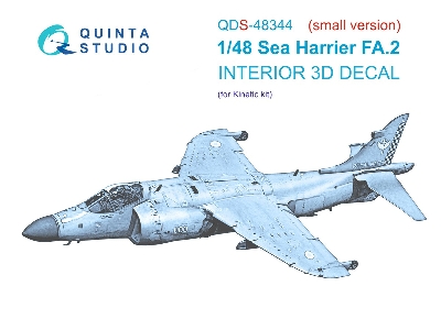 Sea Harrier Fa.2 - 3d-printed & Coloured Interior Small Version (For Kinetic Kits) - zdjęcie 2