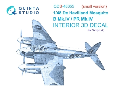 De Havilland Mosquito B Mk.Iv / Pr Mk.Iv - 3d-printed & Coloured Interior Small Version (For Tamiya Kits) - zdjęcie 1