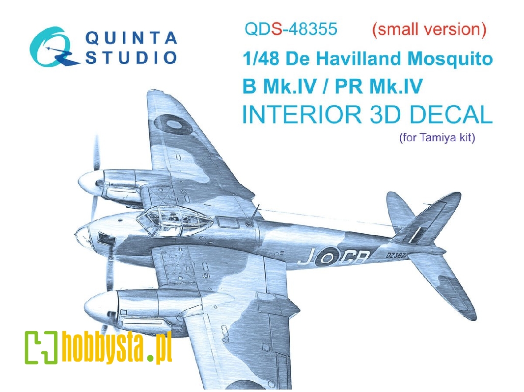 De Havilland Mosquito B Mk.Iv / Pr Mk.Iv - 3d-printed & Coloured Interior Small Version (For Tamiya Kits) - zdjęcie 1