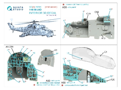 Mil Mi-24 D - 3d-printed & Coloured Interior Small Version (For Trumpeter Kits) - zdjęcie 3