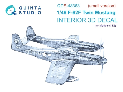 North Amercian F-82 F Twin Mustang - 3d-printed & Coloured Interior Small Version (For Modelsvit Kits) - zdjęcie 2
