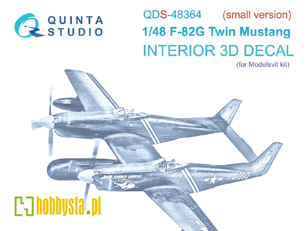 North Amercian F-82 G Twin Mustang - 3d-printed & Coloured Interior Small Version (For Modelsvit Kits) - zdjęcie 1 North Amercian F-82 G Twin Mustang - 3d-printed & Coloured Interior Small Version (For Modelsvit Kits) - zdjęcie 1