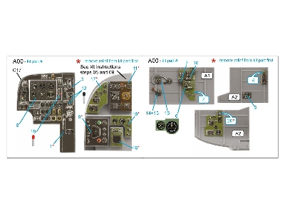 Bristol Beaufort Mk.I - 3d-printed & Coloured Interior Small Version (For Icm Kits) - zdjęcie 3