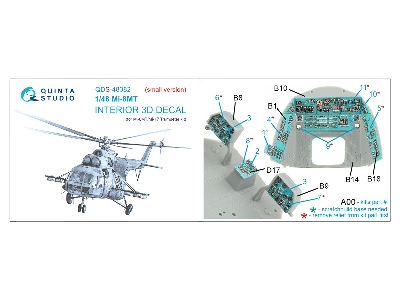 Mil Mi-8 Mt - 3d-printed & Coloured Interior Small Version (For Trumepter Kits) - zdjęcie 2
