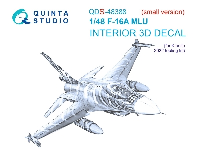General Dynamics F-16 A Mlu - 3d-printed & Coloured Interior Small Version (For Kinetic Kits) - zdjęcie 2