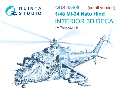 Mil Mi-24 Nato Hind - 3d-printed & Coloured Interior Small Version (For Trumpeter Kits) - zdjęcie 2