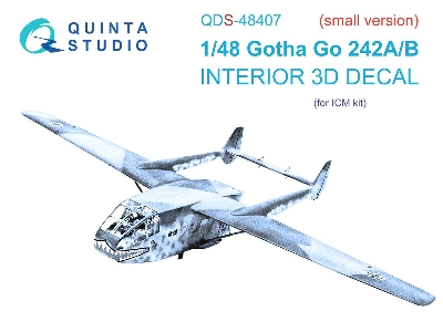 Gotha Go 242 A/B - 3d-printed & Coloured Interior Small Version (For Icm Kits) - zdjęcie 1
