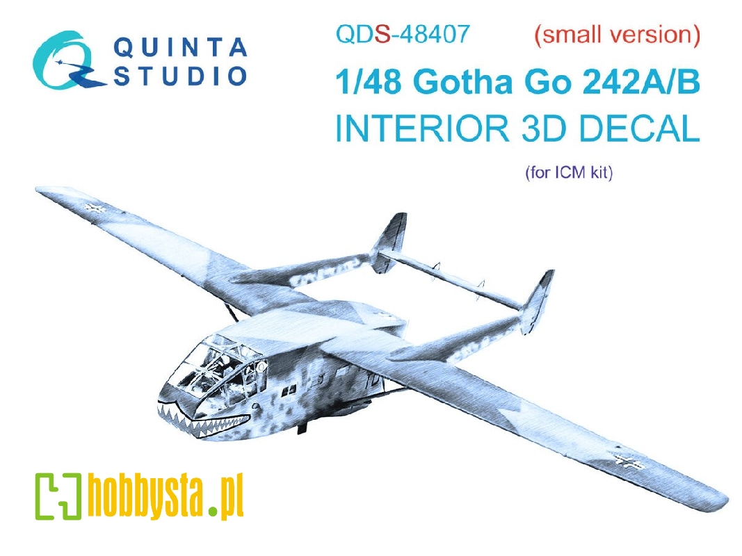 Gotha Go 242 A/B - 3d-printed & Coloured Interior Small Version (For Icm Kits) - zdjęcie 1 Gotha Go 242 A/B - 3d-printed & Coloured Interior Small Version (For Icm Kits) - zdjęcie 1