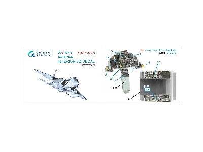 Mcdonnell Douglas F-15 C Eagle - 3d-printed & Coloured Interior Small Version (For Academy Kits) - zdjęcie 3
