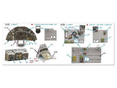 Fairey Fulmar Mk.I - 3d-printed & Coloured Interior Small Version (For Trumpeter Kits) - zdjęcie 3