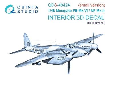 De Havilland Mosquito Fb Mk.Vi / Nf Mk.Ii - 3d-printed & Coloured Interior Small Version (For Tamiya Kits) - zdjęcie 2
