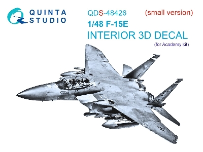 Mcdonnell Douglas F-15 E Strike Eagle - 3d-printed & Coloured Interior Small Version (For Academy Kits) - zdjęcie 2