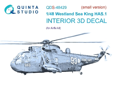 Westland Sea King Has.1 - 3d-printed & Coloured Interior Small Version (For Airfix Kits) - zdjęcie 2