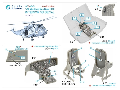 Westland Sea King Hu.5 - 3d-printed & Coloured Interior Small Version (For Airfix Kits) - zdjęcie 3