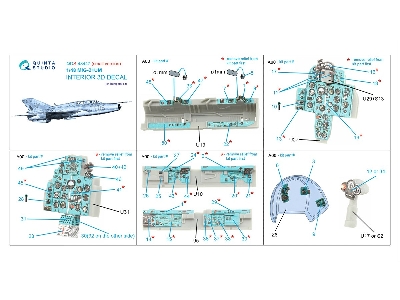 Mig-21 Um - 3d-printed & Coloured Interior Small Version (For Trumpeter Kits) - zdjęcie 3