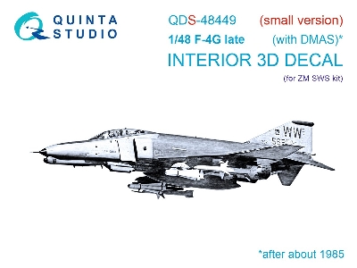 Mcdonnell Douglas F-4 G Late - 3d-printed & Coloured Interior Small Version (For Zoukei Mura Kits) - zdjęcie 2