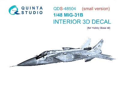 Mig-31 B - 3d-printed & Coloured Interior Small Version (For Hobby Boss Kits) - zdjęcie 2