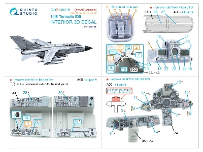 Panavia Tornado Ids - 3d-printed & Coloured Interior With 3d-printed Resin Parts (Small Version / For Italeri Kits) - zdjęcie 3