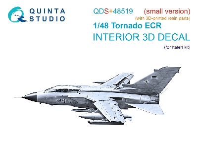Panavia Tornado Ecr - 3d-printed & Coloured Interior With 3d-printed Resin Parts (Small Version / For Italeri Kits) - zdjęcie 2