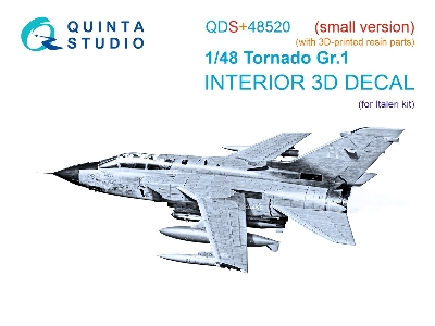 Panavia Tornado Gr.1 - 3d-printed & Coloured Interior With 3d-printed Resin Parts (Small Version / For Italeri Kits) - zdjęcie 