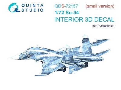 Sukhoi Su-34 - 3d-printed & Coloured Interior Small Version (For Trumepter Kits) - zdjęcie 1