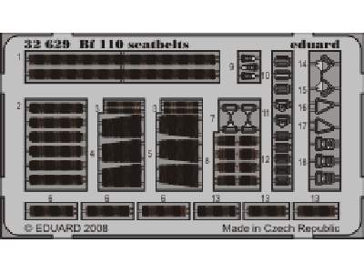  Bf 110 seatbelts 1/32 - Dragon - blaszki - zdjęcie 1