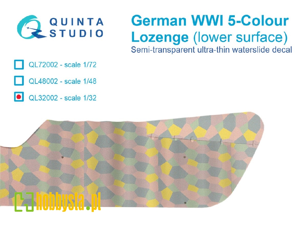 German Wwi 5-colour Lozenge (Lower Surface) - zdjęcie 1 German Wwi 5-colour Lozenge (Lower Surface) - zdjęcie 1